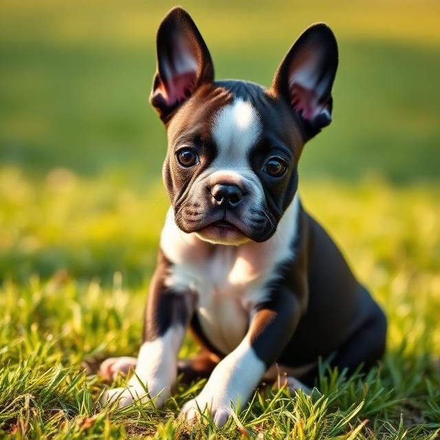 Boston Terrier Welpe