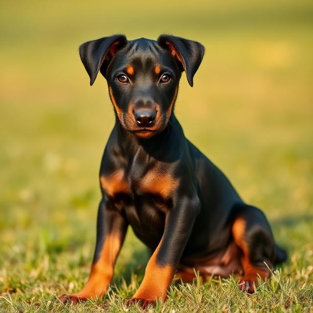 Dobermann Welpe