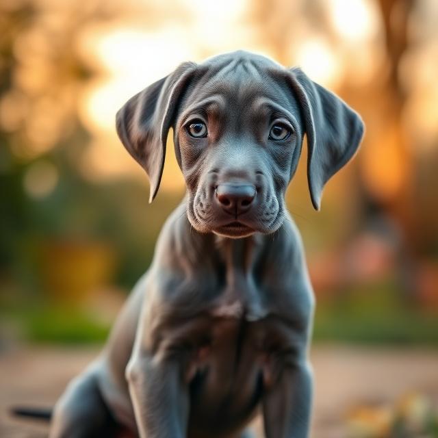 Weimaraner Welpe