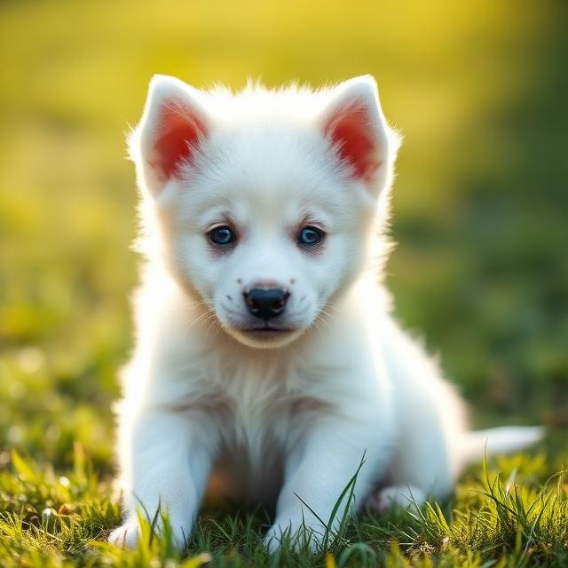 Weißer Schweizer Schäferhund Welpe