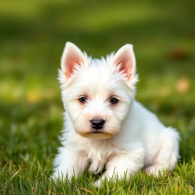 West Highland White Terrier Welpe